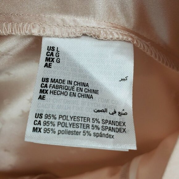 INC International Concepts Pink Star Print Satin Pajama Pants Size Large NWT - Picture 8 of 11